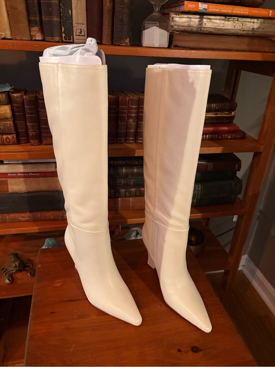Sam Edelman Shoes - Sam Edelman Vance Ivory Knee Pointed-Toe Boots
